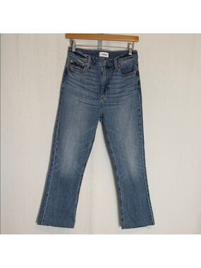 Pistola Krista High Rise Slim Boot Size 27 in Vibrant Ankle Stretch Raw Hem